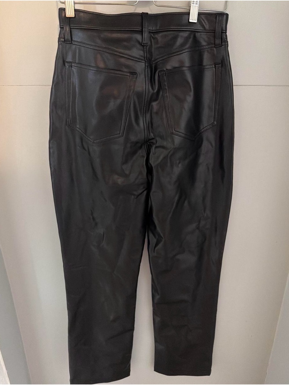 Abercrombie & Fitch Black Faux Leather Skinny Jeans